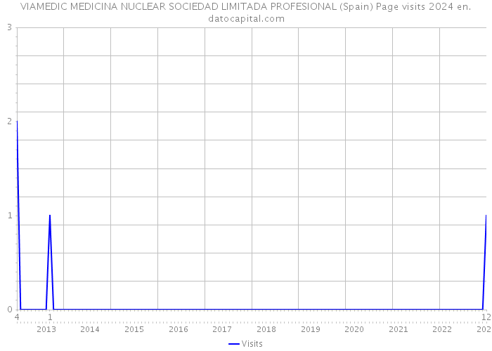 VIAMEDIC MEDICINA NUCLEAR SOCIEDAD LIMITADA PROFESIONAL (Spain) Page visits 2024 