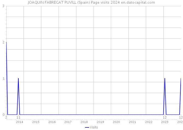 JOAQUIN FABREGAT PUVILL (Spain) Page visits 2024 