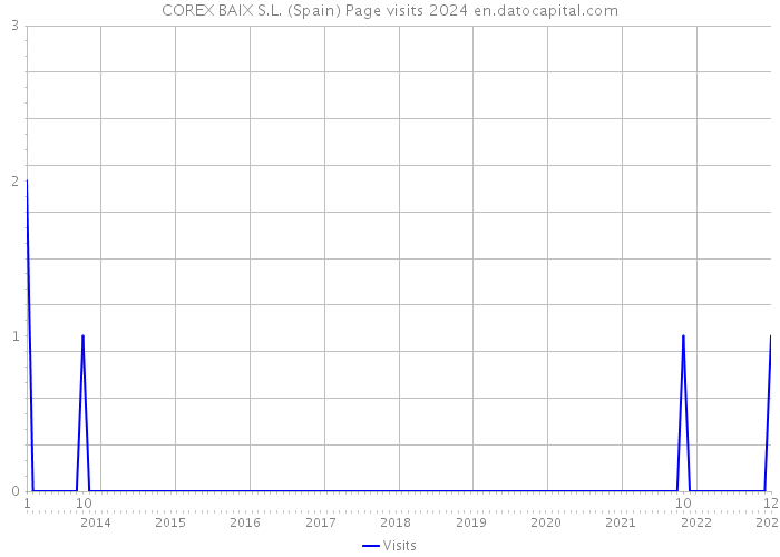 COREX BAIX S.L. (Spain) Page visits 2024 