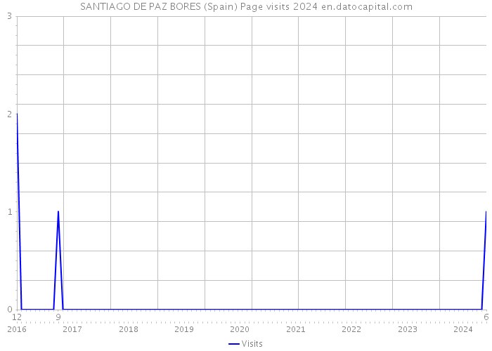 SANTIAGO DE PAZ BORES (Spain) Page visits 2024 