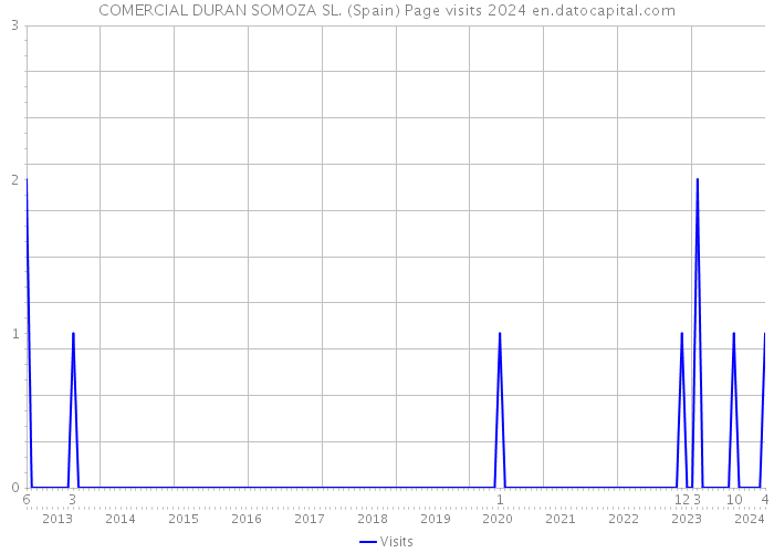 COMERCIAL DURAN SOMOZA SL. (Spain) Page visits 2024 