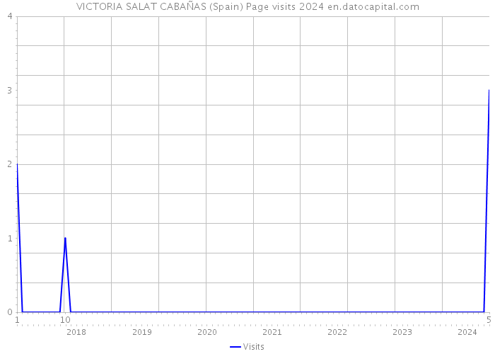 VICTORIA SALAT CABAÑAS (Spain) Page visits 2024 