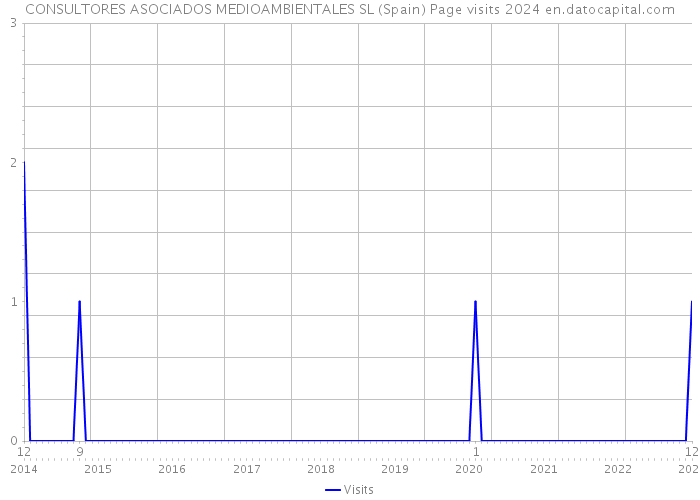 CONSULTORES ASOCIADOS MEDIOAMBIENTALES SL (Spain) Page visits 2024 