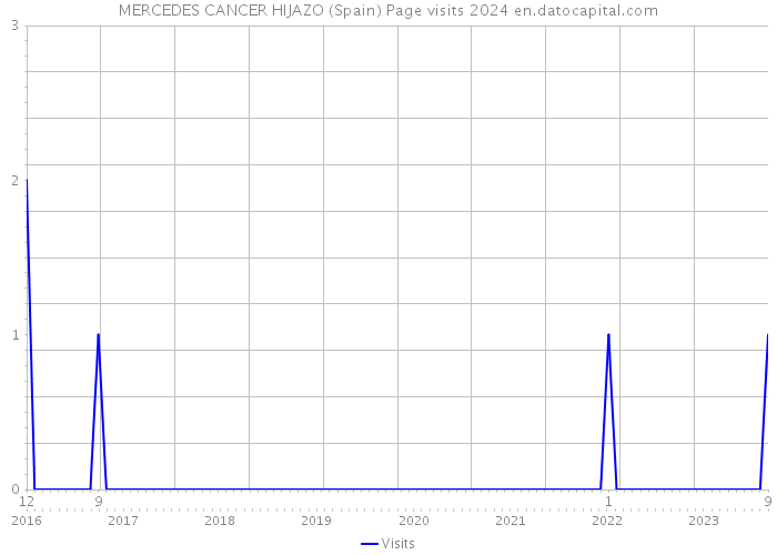 MERCEDES CANCER HIJAZO (Spain) Page visits 2024 