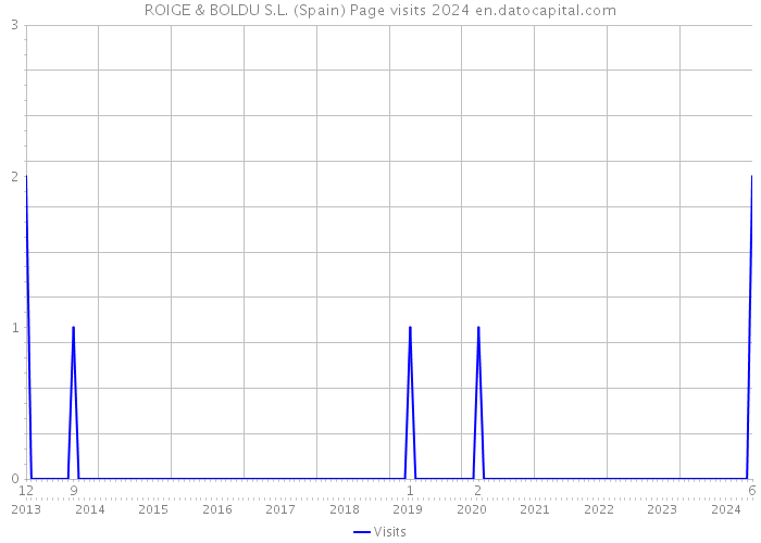 ROIGE & BOLDU S.L. (Spain) Page visits 2024 