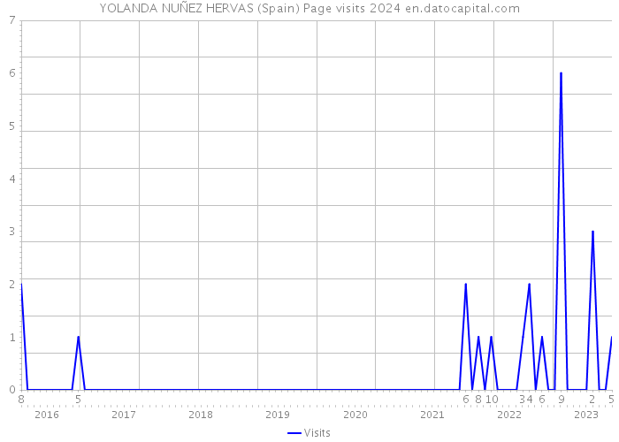 YOLANDA NUÑEZ HERVAS (Spain) Page visits 2024 