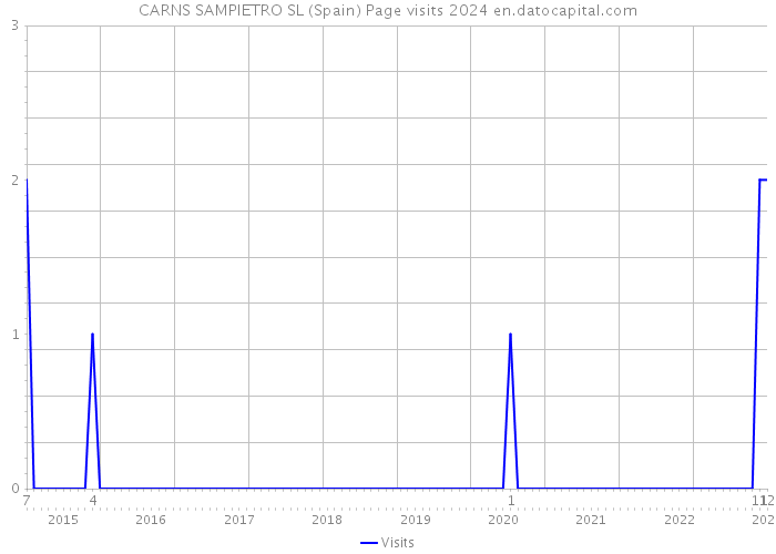 CARNS SAMPIETRO SL (Spain) Page visits 2024 