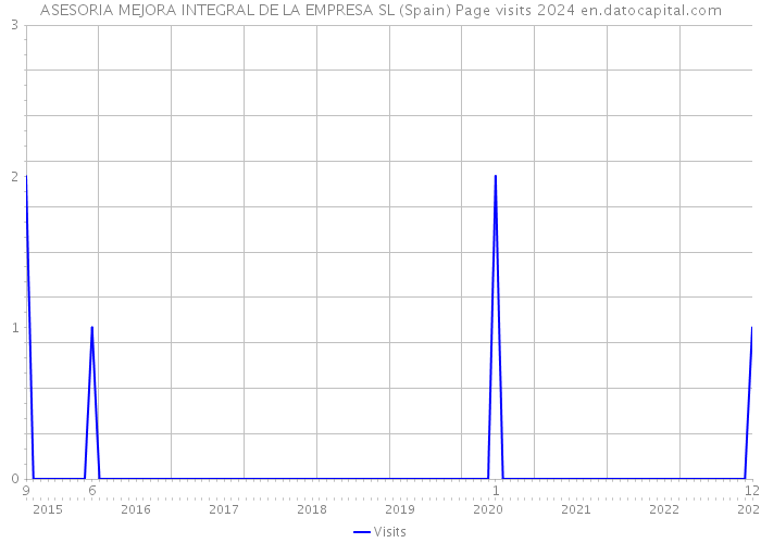 ASESORIA MEJORA INTEGRAL DE LA EMPRESA SL (Spain) Page visits 2024 