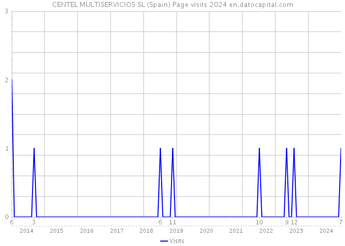 CENTEL MULTISERVICIOS SL (Spain) Page visits 2024 