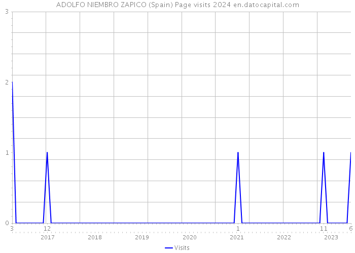ADOLFO NIEMBRO ZAPICO (Spain) Page visits 2024 