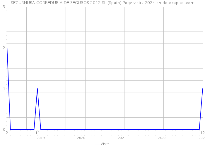 SEGURNUBA CORREDURIA DE SEGUROS 2012 SL (Spain) Page visits 2024 