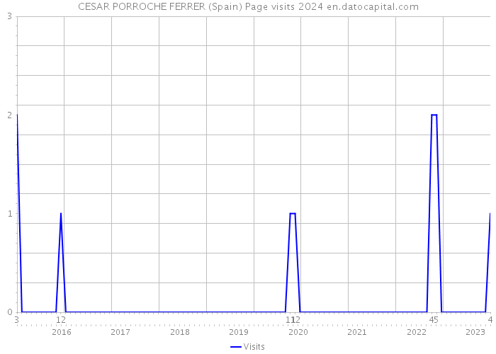 CESAR PORROCHE FERRER (Spain) Page visits 2024 