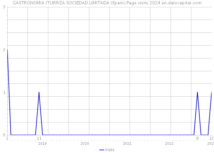 GASTRONOMIA ITURRIZA SOCIEDAD LIMITADA (Spain) Page visits 2024 