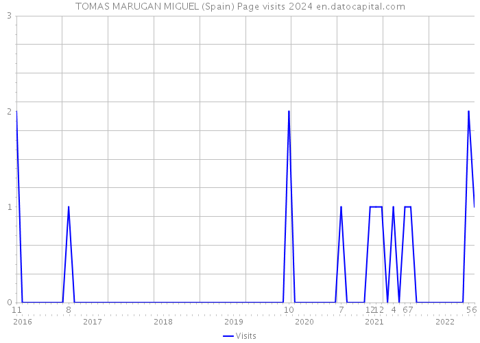 TOMAS MARUGAN MIGUEL (Spain) Page visits 2024 