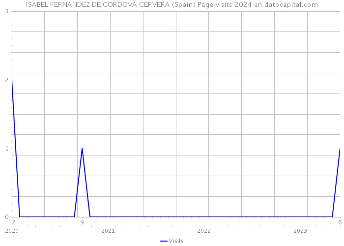 ISABEL FERNANDEZ DE CORDOVA CERVERA (Spain) Page visits 2024 