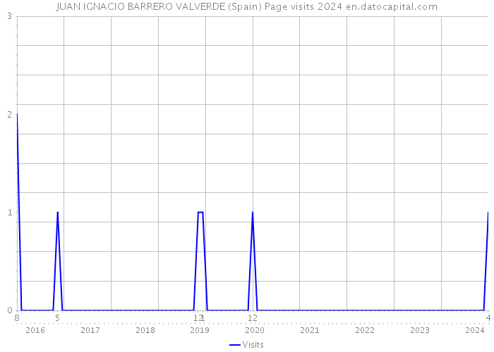 JUAN IGNACIO BARRERO VALVERDE (Spain) Page visits 2024 