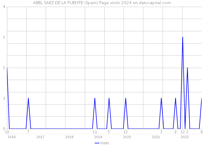 ABEL SAEZ DE LA FUENTE (Spain) Page visits 2024 