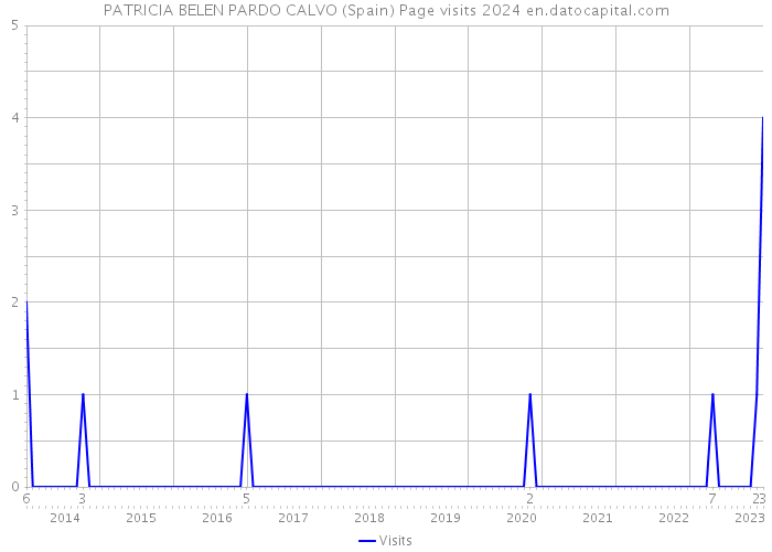 PATRICIA BELEN PARDO CALVO (Spain) Page visits 2024 