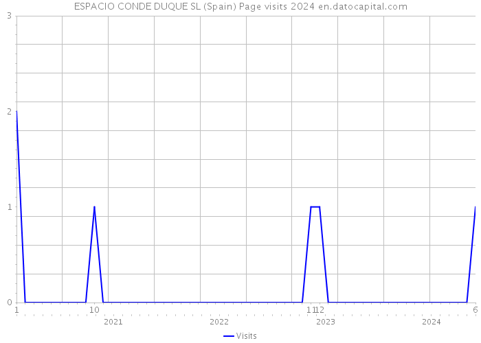 ESPACIO CONDE DUQUE SL (Spain) Page visits 2024 