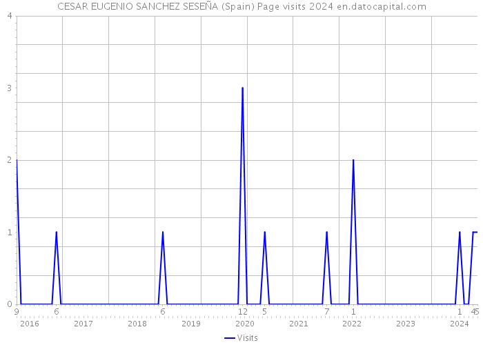 CESAR EUGENIO SANCHEZ SESEÑA (Spain) Page visits 2024 