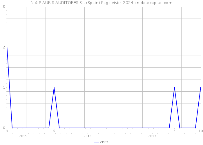 N & P AURIS AUDITORES SL. (Spain) Page visits 2024 