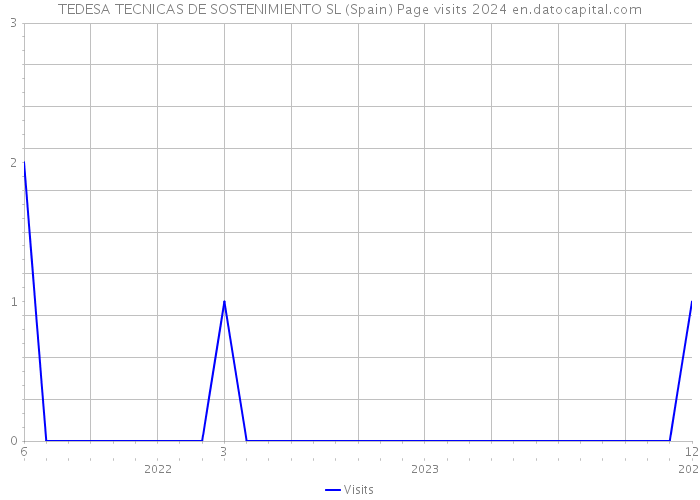 TEDESA TECNICAS DE SOSTENIMIENTO SL (Spain) Page visits 2024 