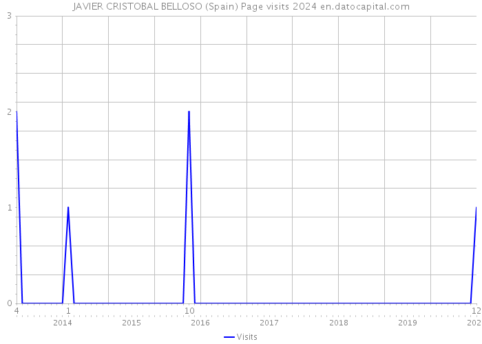 JAVIER CRISTOBAL BELLOSO (Spain) Page visits 2024 