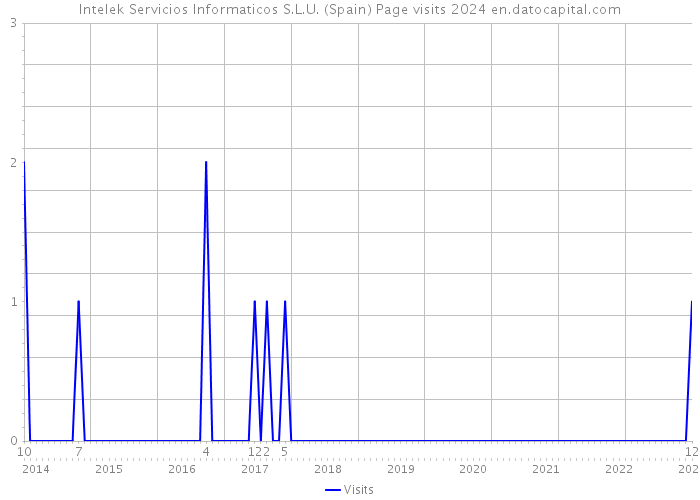 Intelek Servicios Informaticos S.L.U. (Spain) Page visits 2024 