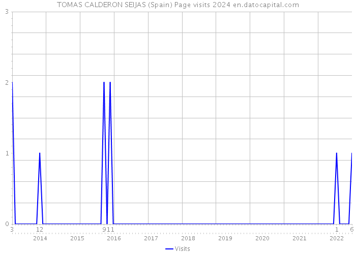 TOMAS CALDERON SEIJAS (Spain) Page visits 2024 