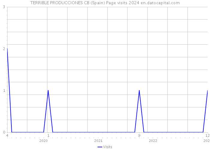TERRIBLE PRODUCCIONES CB (Spain) Page visits 2024 