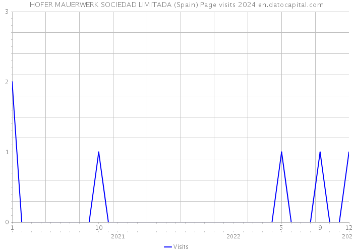HOFER MAUERWERK SOCIEDAD LIMITADA (Spain) Page visits 2024 