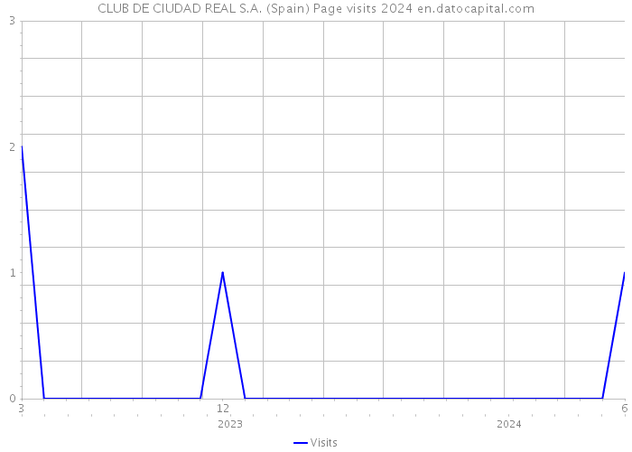 CLUB DE CIUDAD REAL S.A. (Spain) Page visits 2024 