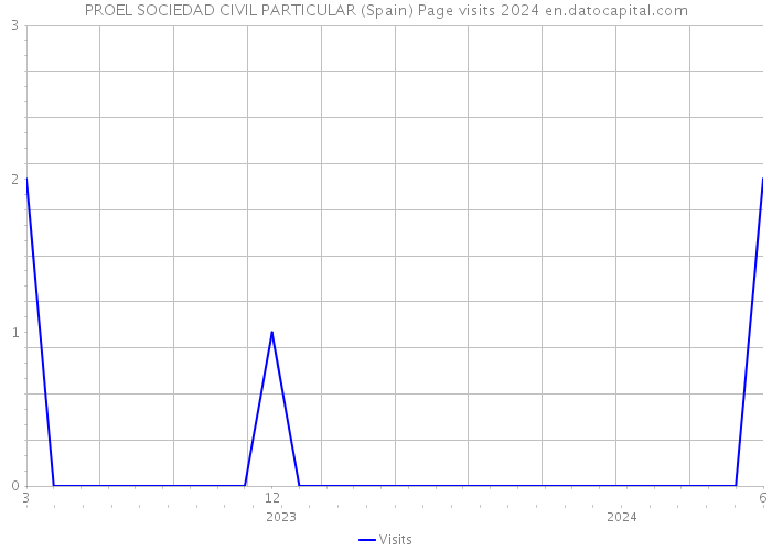 PROEL SOCIEDAD CIVIL PARTICULAR (Spain) Page visits 2024 