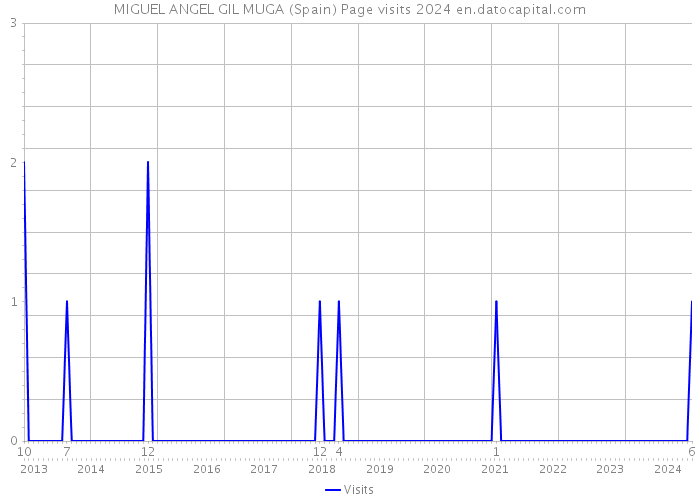 MIGUEL ANGEL GIL MUGA (Spain) Page visits 2024 