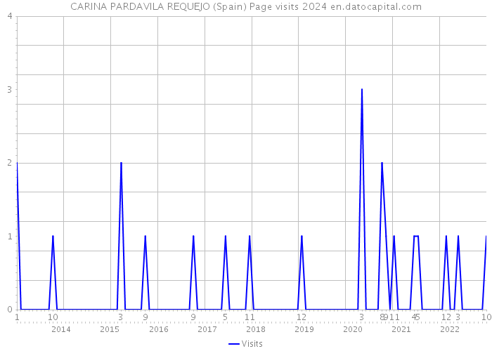 CARINA PARDAVILA REQUEJO (Spain) Page visits 2024 