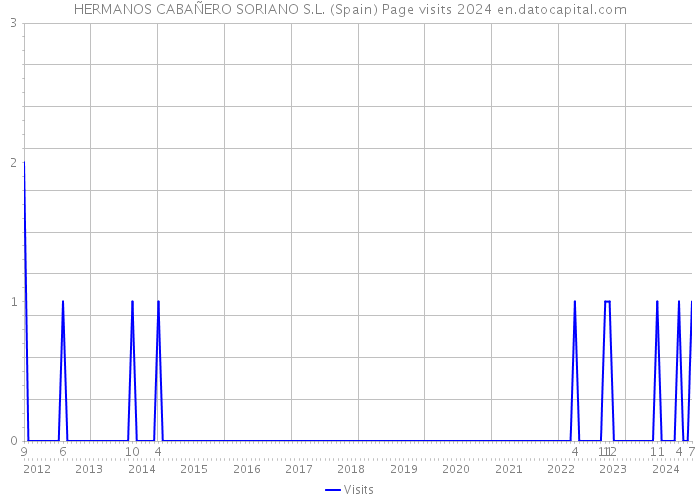 HERMANOS CABAÑERO SORIANO S.L. (Spain) Page visits 2024 