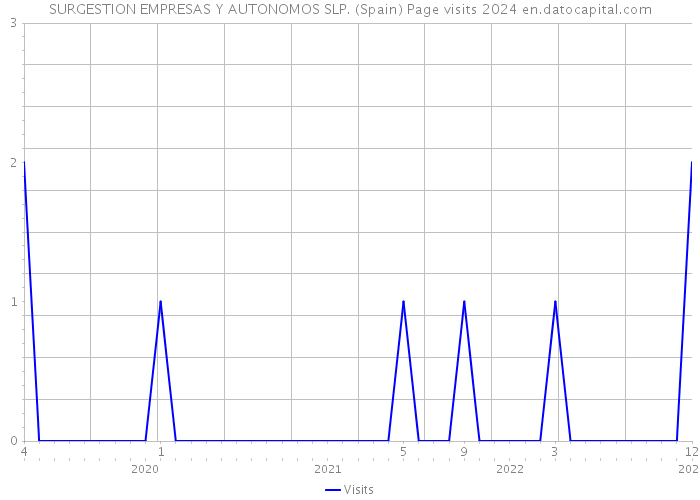SURGESTION EMPRESAS Y AUTONOMOS SLP. (Spain) Page visits 2024 