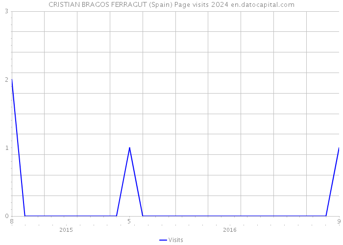 CRISTIAN BRAGOS FERRAGUT (Spain) Page visits 2024 