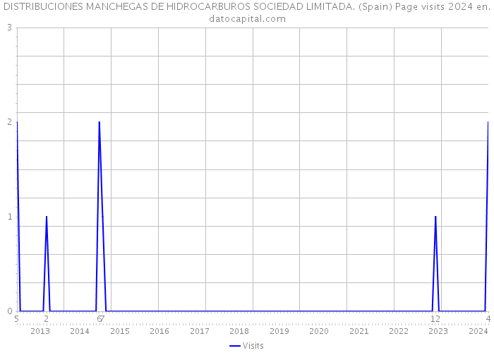 DISTRIBUCIONES MANCHEGAS DE HIDROCARBUROS SOCIEDAD LIMITADA. (Spain) Page visits 2024 