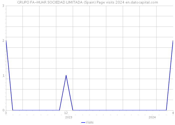 GRUPO FA-HUAR SOCIEDAD LIMITADA (Spain) Page visits 2024 