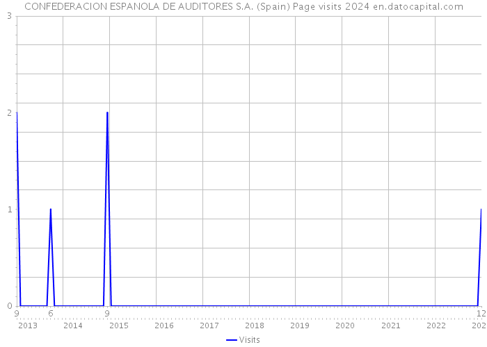 CONFEDERACION ESPANOLA DE AUDITORES S.A. (Spain) Page visits 2024 