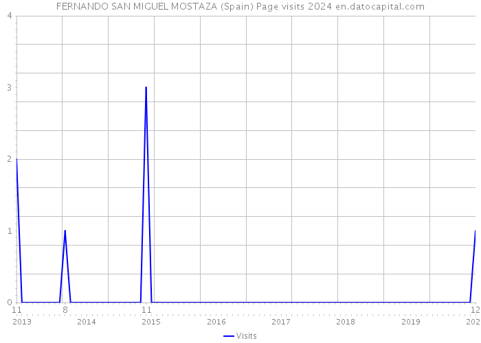 FERNANDO SAN MIGUEL MOSTAZA (Spain) Page visits 2024 