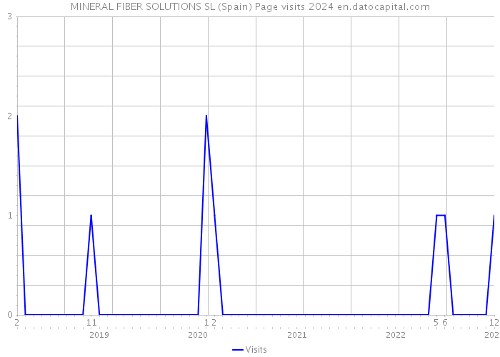 MINERAL FIBER SOLUTIONS SL (Spain) Page visits 2024 