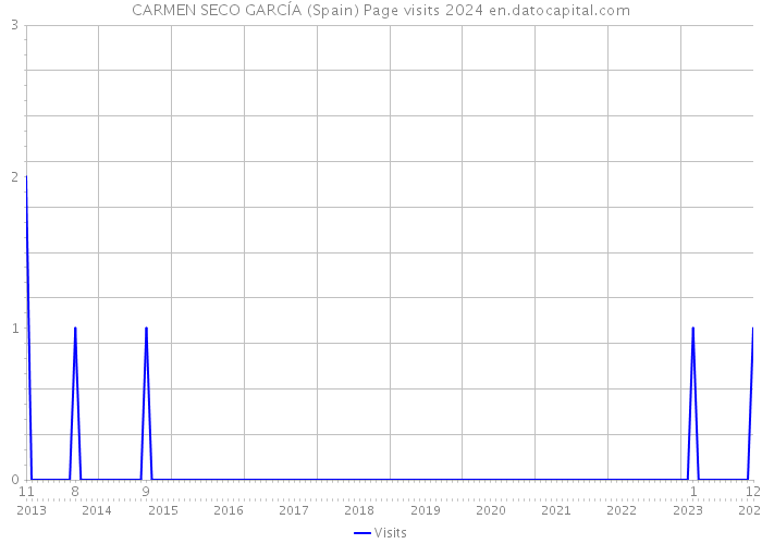 CARMEN SECO GARCÍA (Spain) Page visits 2024 