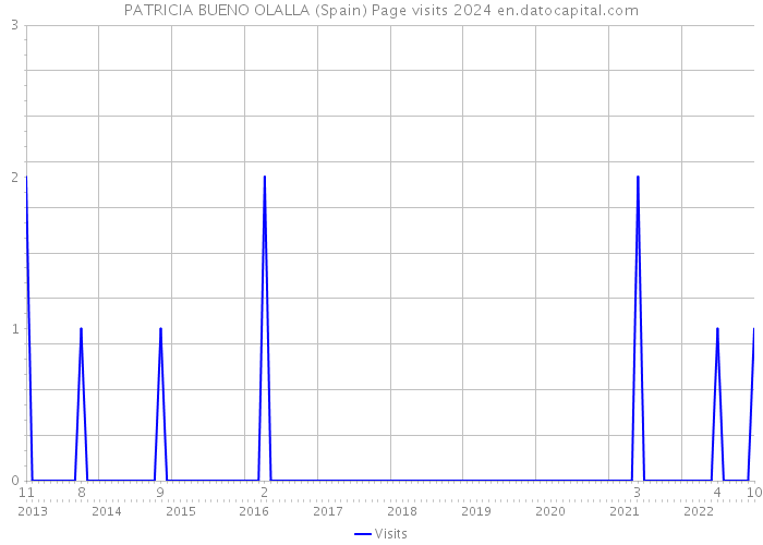 PATRICIA BUENO OLALLA (Spain) Page visits 2024 