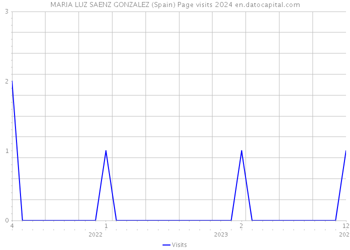 MARIA LUZ SAENZ GONZALEZ (Spain) Page visits 2024 