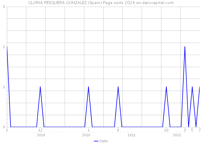 GLORIA PESQUERA GONZALEZ (Spain) Page visits 2024 