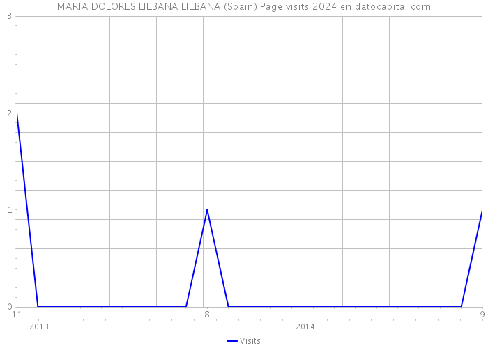 MARIA DOLORES LIEBANA LIEBANA (Spain) Page visits 2024 