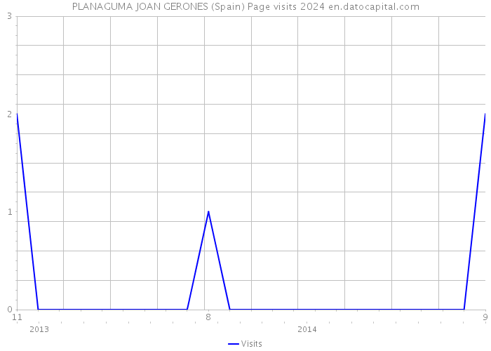 PLANAGUMA JOAN GERONES (Spain) Page visits 2024 