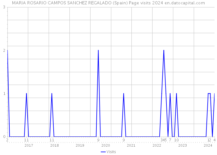 MARIA ROSARIO CAMPOS SANCHEZ REGALADO (Spain) Page visits 2024 